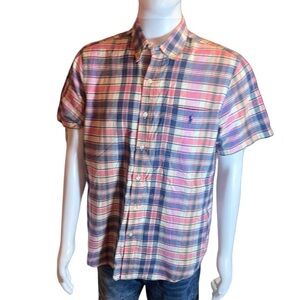 RALPH LAUREN Men’s Classic- Fit Plaid Shirt size LG